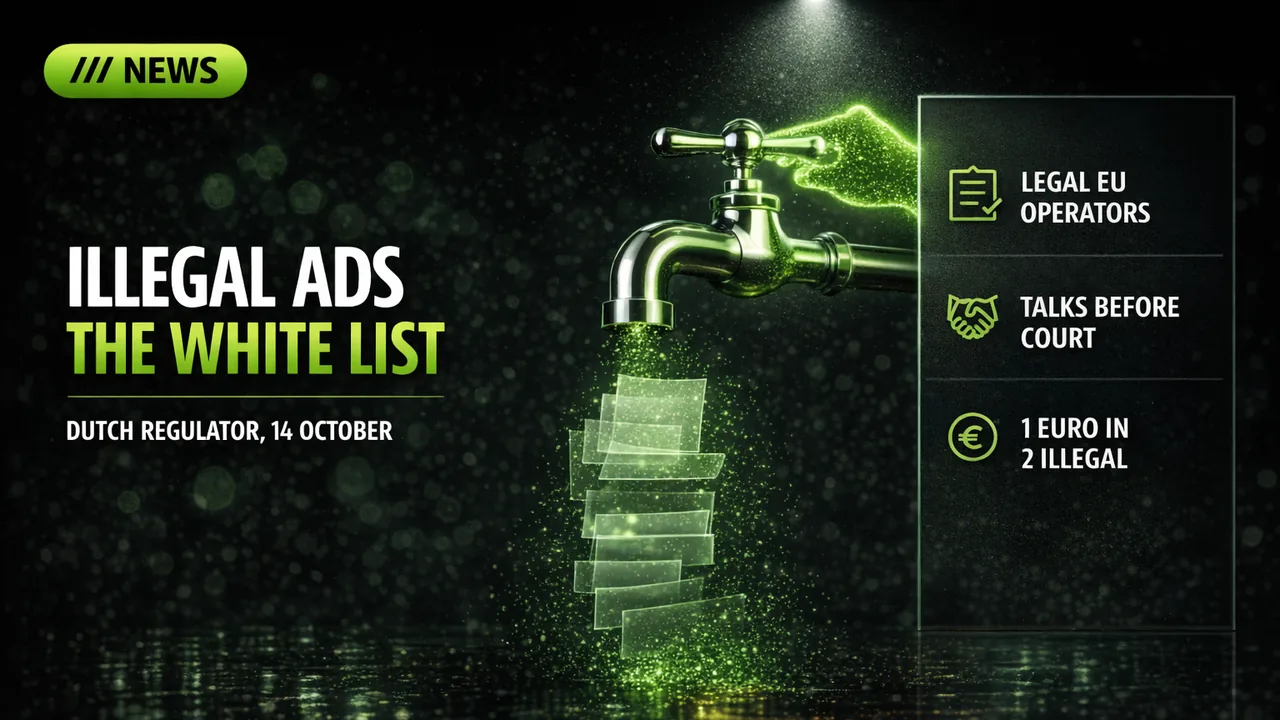 The Dutch regulator wants a "white list" so Google can shut out illegal gambling ads